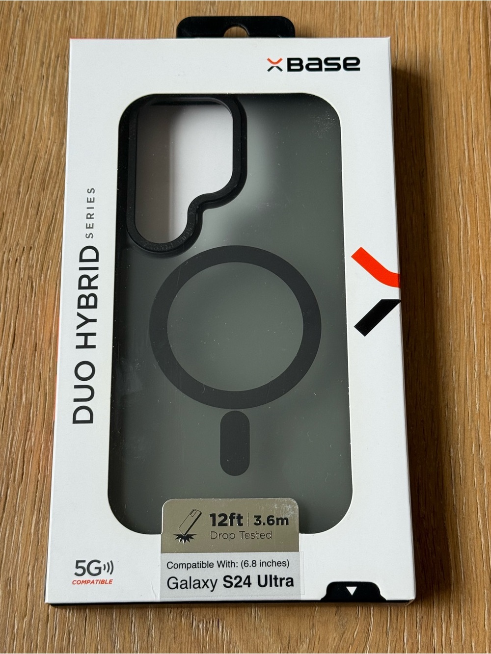 New Base Duo Hybrid Case for Galaxy S24 Ultra 6.8” - Black